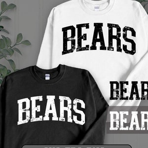 Bears SVG PNG, Bears Distressed Png, Bears Mascot svg, Bears Cheer svg, Bears Vibes svg, Team Spirit Png, Bears Sport svg, Bears Grunge Png