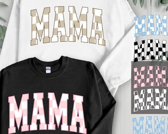 Checkered Mama Png, Mama Checkered Sublimation Png, Mama png, Mom png, Checkered Varsity Mama png, Mama png file