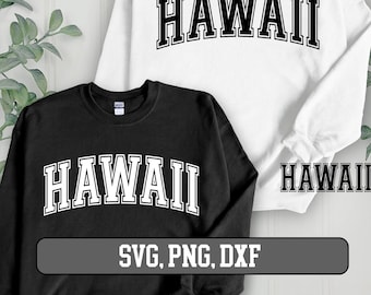 ハワイアン SVG、ハワイアン png、ハワイ シャツ SVG、ラブ ハワイ SVG、ハワイ カット ファイル、ハワイ バーシティ SVG、ハワイアン ファイル、シルエット SVG Cricut SVG