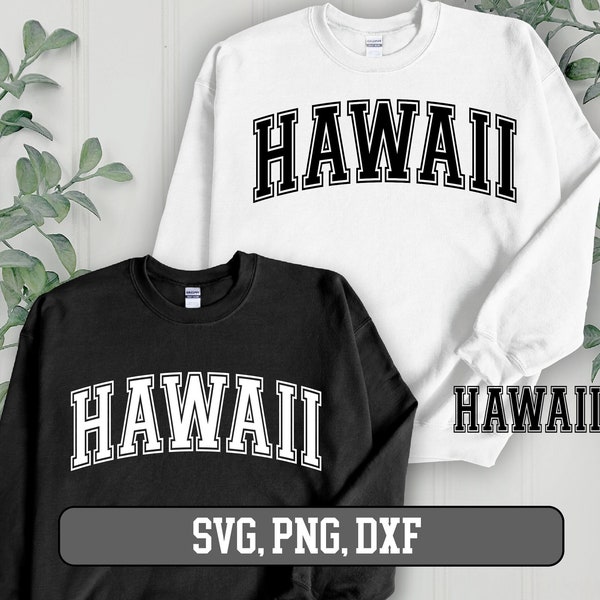 Hawaiian Svg, Hawaiian png, Hawaii Shirt Svg, Love Hawaii Svg, Hawaii Cut File, Hawaii Varsity Svg, Hawaiian file, Silhouette svg Cricut svg