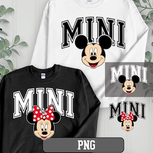 Disney Mini Png, Minnie Head Shirt, Mini Mouse Png, Mickey Mini png, Minnie Mouse Mini Png, Disneyland Mini png, Minnie and Mickey Mini PNG