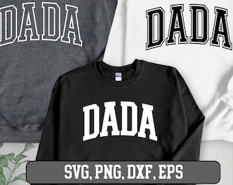 Dada png bundle, Dada svg bundle, Dada png, Dada svg, Dada svg file, Dada png retro, Dada svg shirt, Dada svg files, Dada Varsity SVG