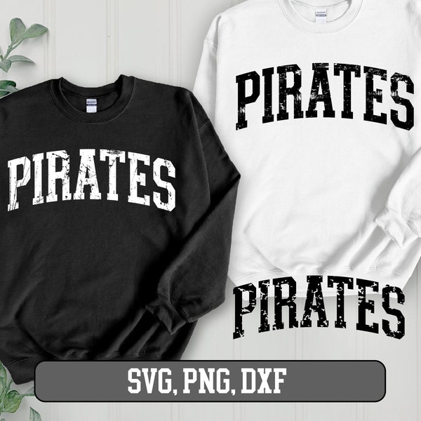 Pirates SVG PNG, Pirates Distressed Png, Pirates Mascot svg, Pirates Cheer svg, Pirates Vibes svg, Team Spirit Png, Pirates Sport svg