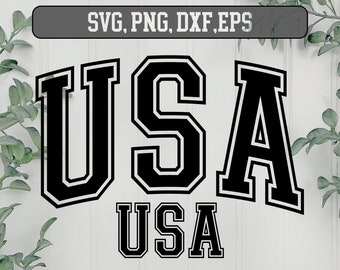 SVG de EE. UU. - Diseño SVG de EE. UU., SVG del 4 de julio, SVG de EE. UU., SVG de América, SVG del Día de la Independencia, SVG de equipo universitario de EE. UU.