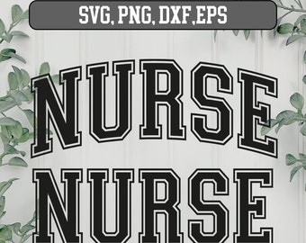 Nurse varsity letters, Nurse Bundle, Svg verpleegkundige, verpleegkundige png ontwerpen, Nurse svg-bestanden, Nurse SVG Bundle, Nurse shirt svg, verpleegkundige svg design