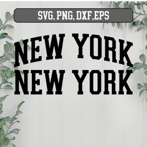 New York svg png, download digitale di New York, New York Svg, New York Shirt Svg, New York Varsity, File Svg per Cricut