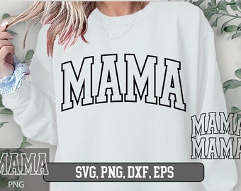 Mama png bundle, Mama png, Mama svg, mama svg file, Mama Arched png, mom svg, mom svg files, Mama Varsity SVG, Mama Outline svg