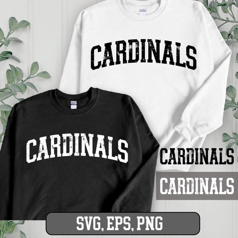 Cardinals SVG PNG, Cardinals Distressed Png, Cardinals Mascot svg, Cardinals Cheer svg, Cardinals Vibes svg, Team Spirit Cardinals Sport svg
