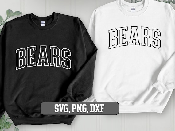 Bears png bundle, Bears png, Bears svg, Bears png file, Bears png retro, Bears svg shirt, Bears svg files Bears Outline Arched SVG