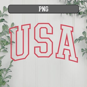 USA outline SVG - Usa svg design, Fourth Of July Svg Png, USA Svg, America svg, Independence Day Svg Png, usa varsity svg image 6