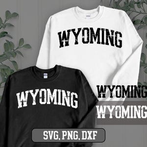 Wyoming gewölbt SVG, Wyoming beunruhigt SVG, Wyoming png - Wyoming Shirt SVG png eps, SVG-Dateien für Cricut, Silhouette svg, Cricut svg