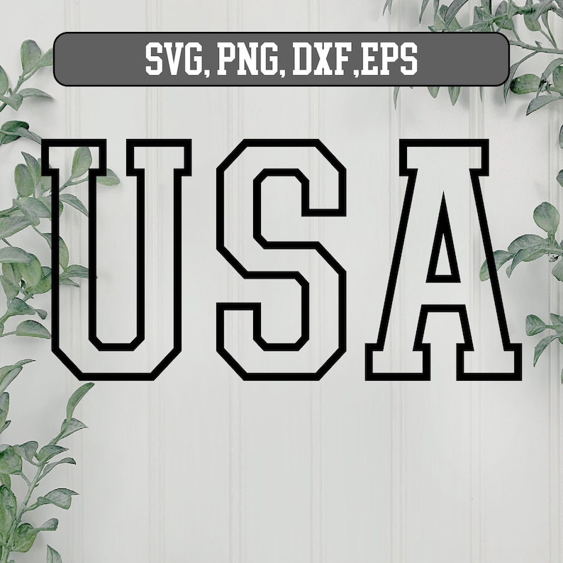 USA outline SVG - Usa svg design, Fourth Of July Svg Png, USA Svg, America svg, Independence Day Svg Png, usa varsity svg image 3