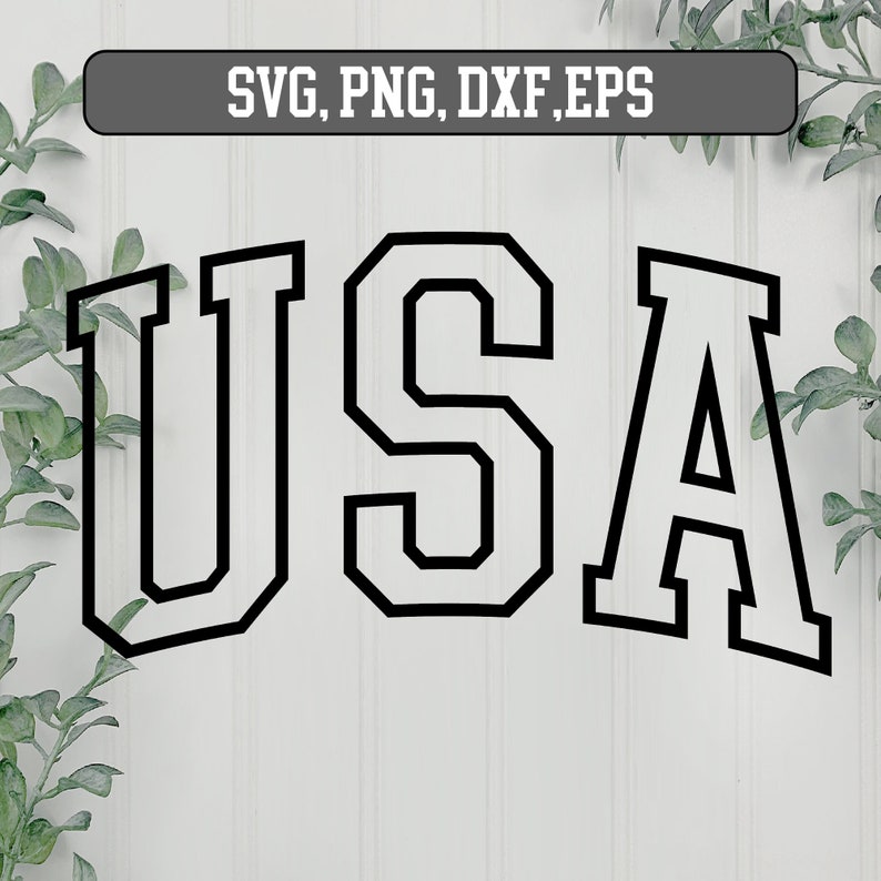 USA outline SVG - Usa svg design, Fourth Of July Svg Png, USA Svg, America svg, Independence Day Svg Png, usa varsity svg image 2