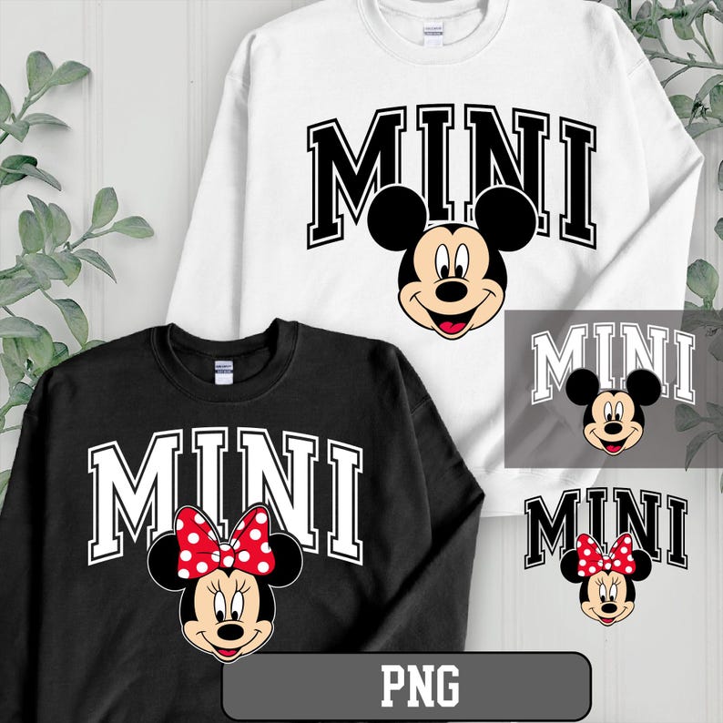 Disney Mini Png, Minnie Head Shirt, Mini Mouse Png, Mickey Mini png, Minnie Mouse Mini Png, Disneyland Mini png, Minnie and Mickey Mini PNG