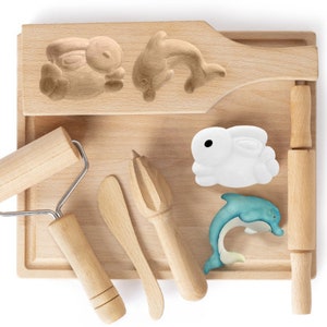 Wooden Tools for Dough and Clay Play - Toy Maker of Lunenburg