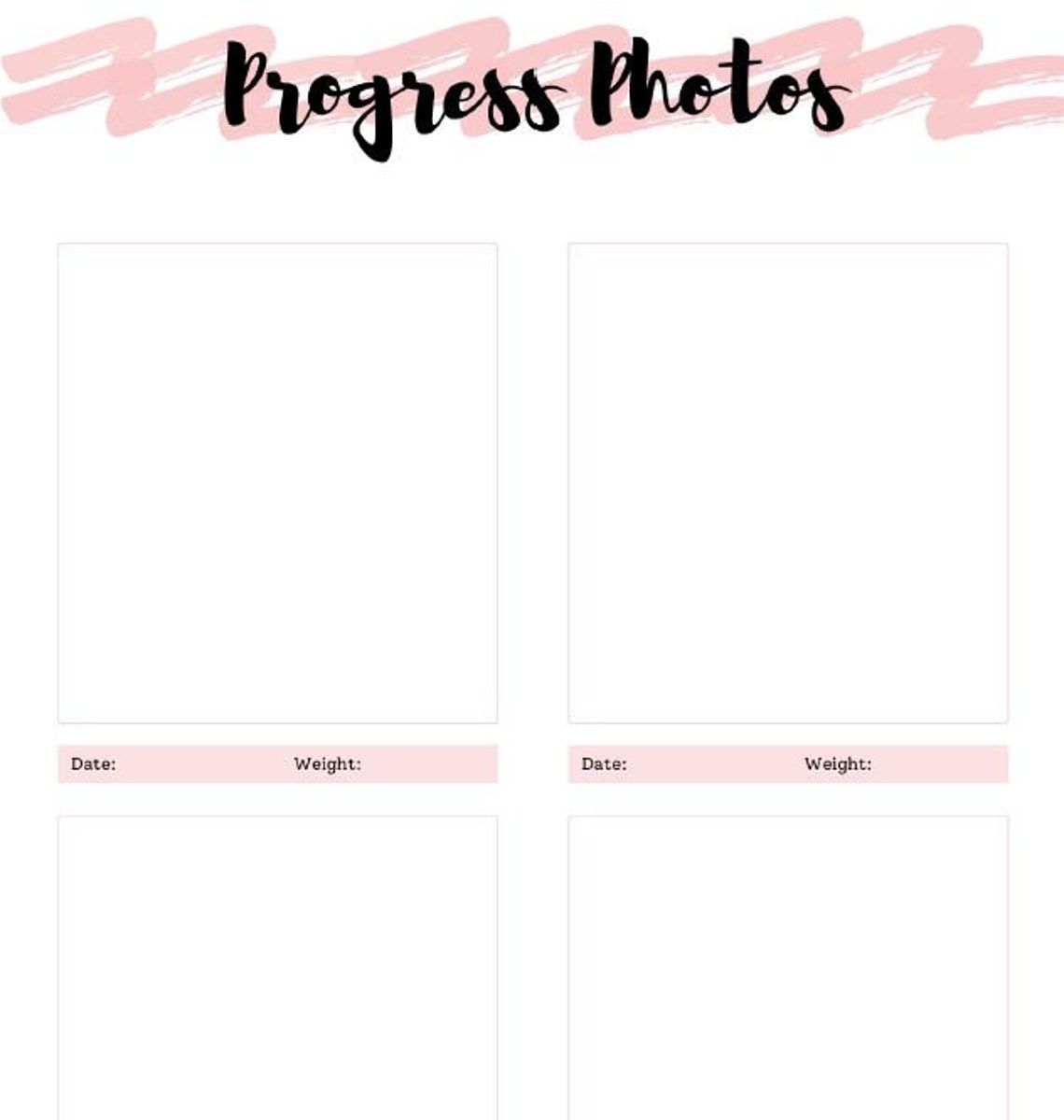 Female Weight Loss Journey Tracker Digital Download - Etsy