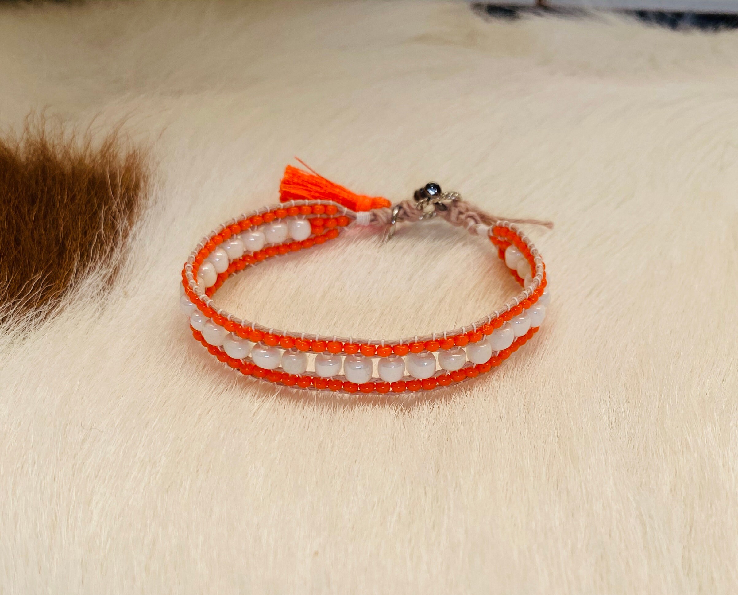 Add this cute bracelet into your collection! Cant get enuf Orange-sicle Love orange