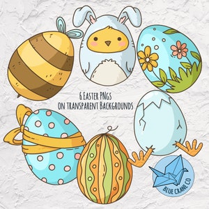Clipart uova di Pasqua - Download istantaneo - Clipart pasquale - Uso commerciale
