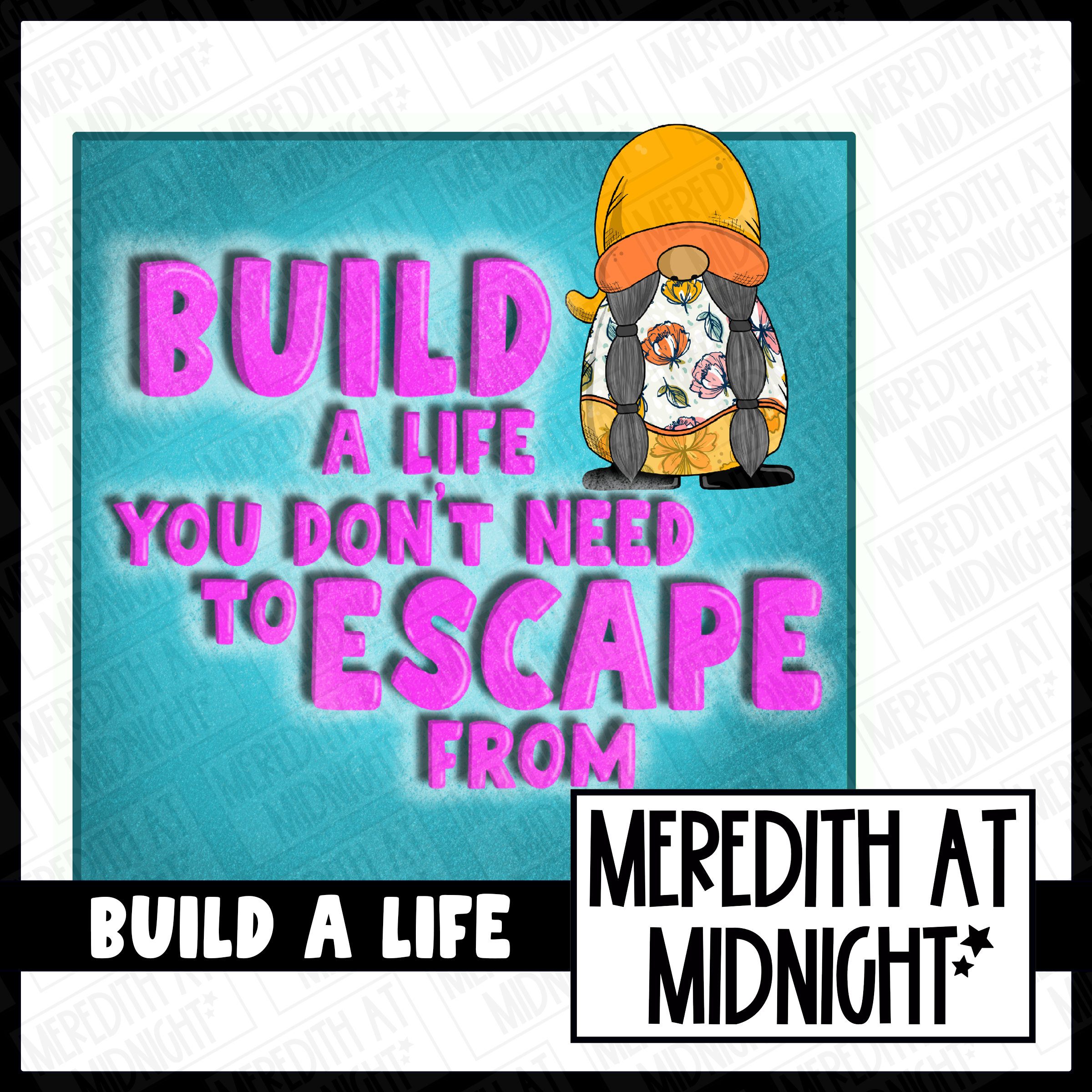 Build a Life - Square Quotes - Clipart - Instant Download - Etsy