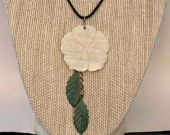 Flower and Leaf Necklace
