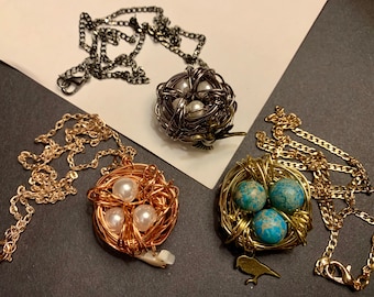 Birds Nest Pendant/Necklace