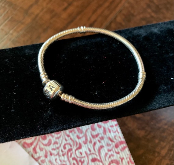 Pandora silver toned bracelet - image 1