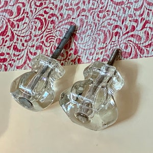 Two Vintage Glass Knobs