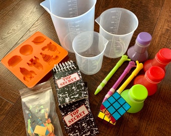 Science/Spy/Puzzle/Sci-fi Kids Party Favors and Decorations