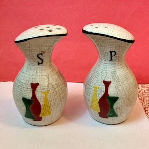 Retro Salt and Pepper Shakers