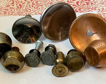 Lot of Vintage Metal Knobs