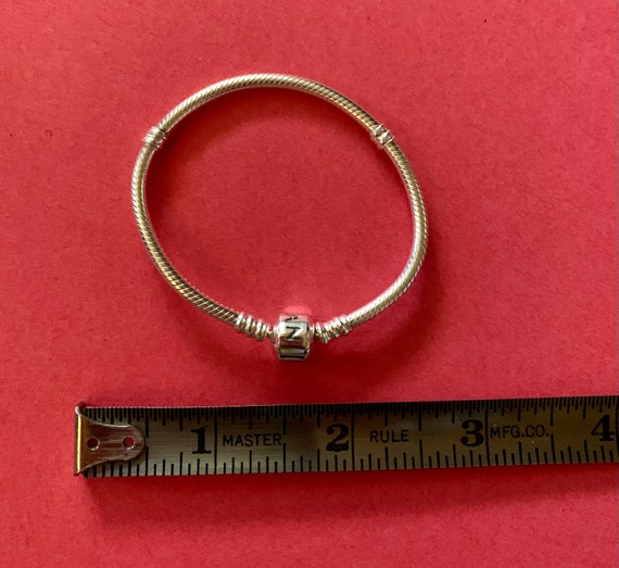 Pandora silver toned bracelet - image 8