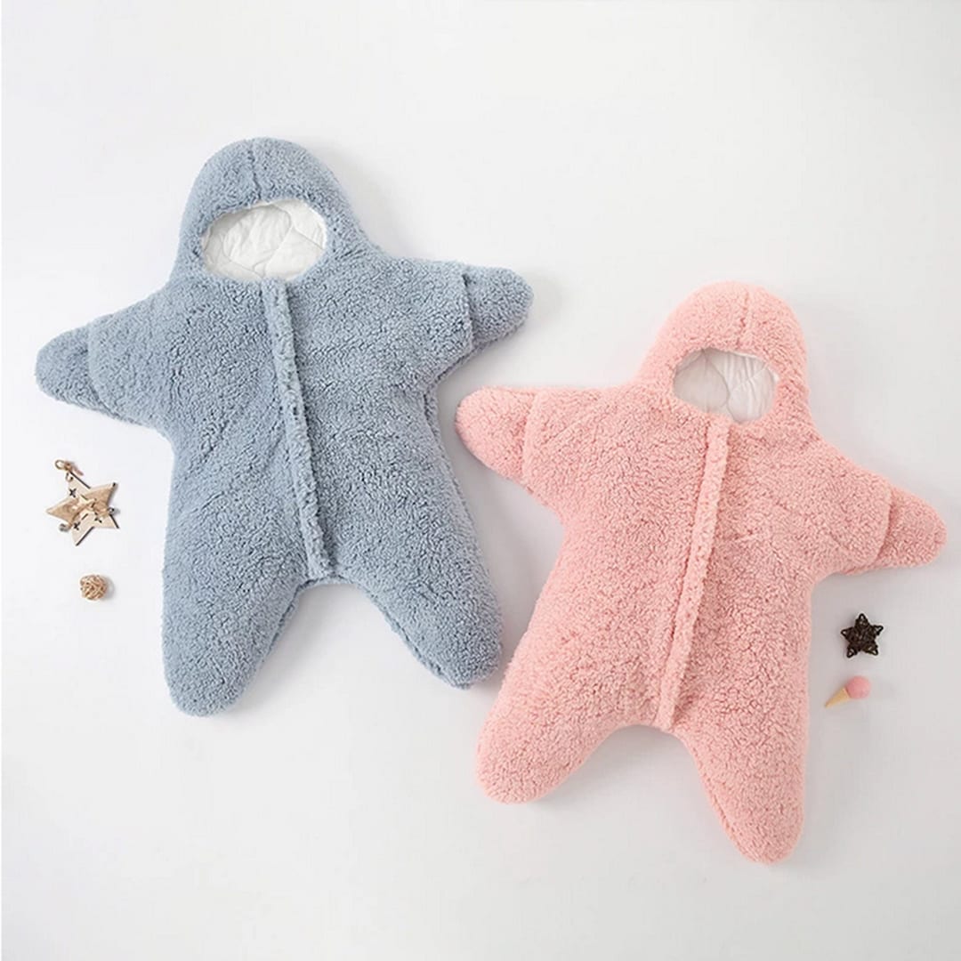 Baby Starfish Fleece Swaddle Super Soft Baby Wrap Baby Etsy Australia