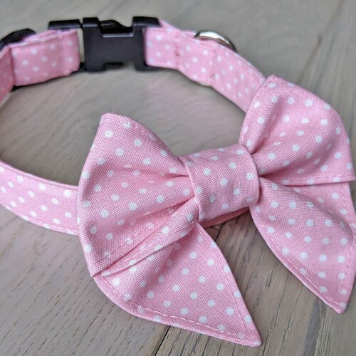 Dog Collar Optional Sailor Bow Handmade Mustard Floral Etsy UK