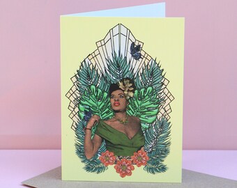 Billie Holiday Singer Msdre Greetings Card A6 Printed in the UK