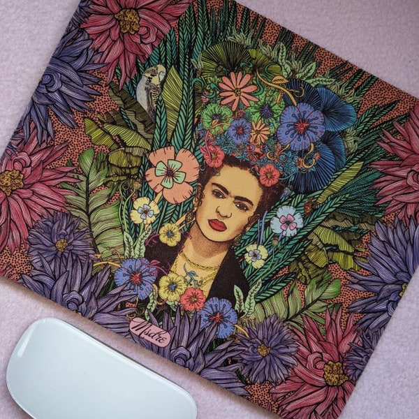 Alfombrilla de ratón Frida Kahlo Home Office ilustrada por Msdre