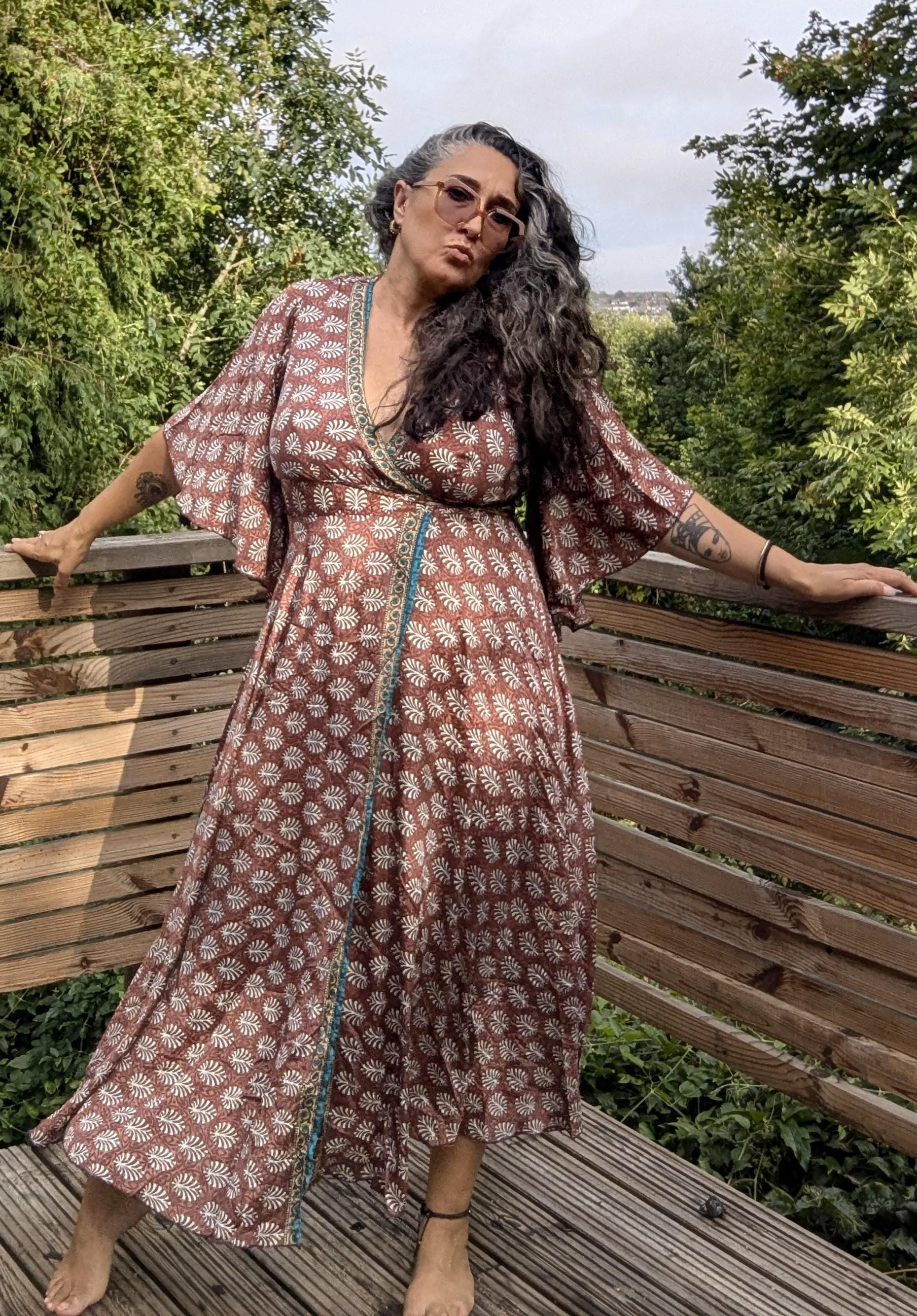 brown gypsy dress traditional gypsy clothing