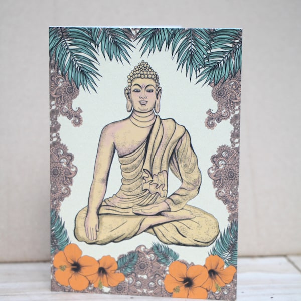 Buddha Meditation Peace Msdre Greetings Card A6 Printed in the UK