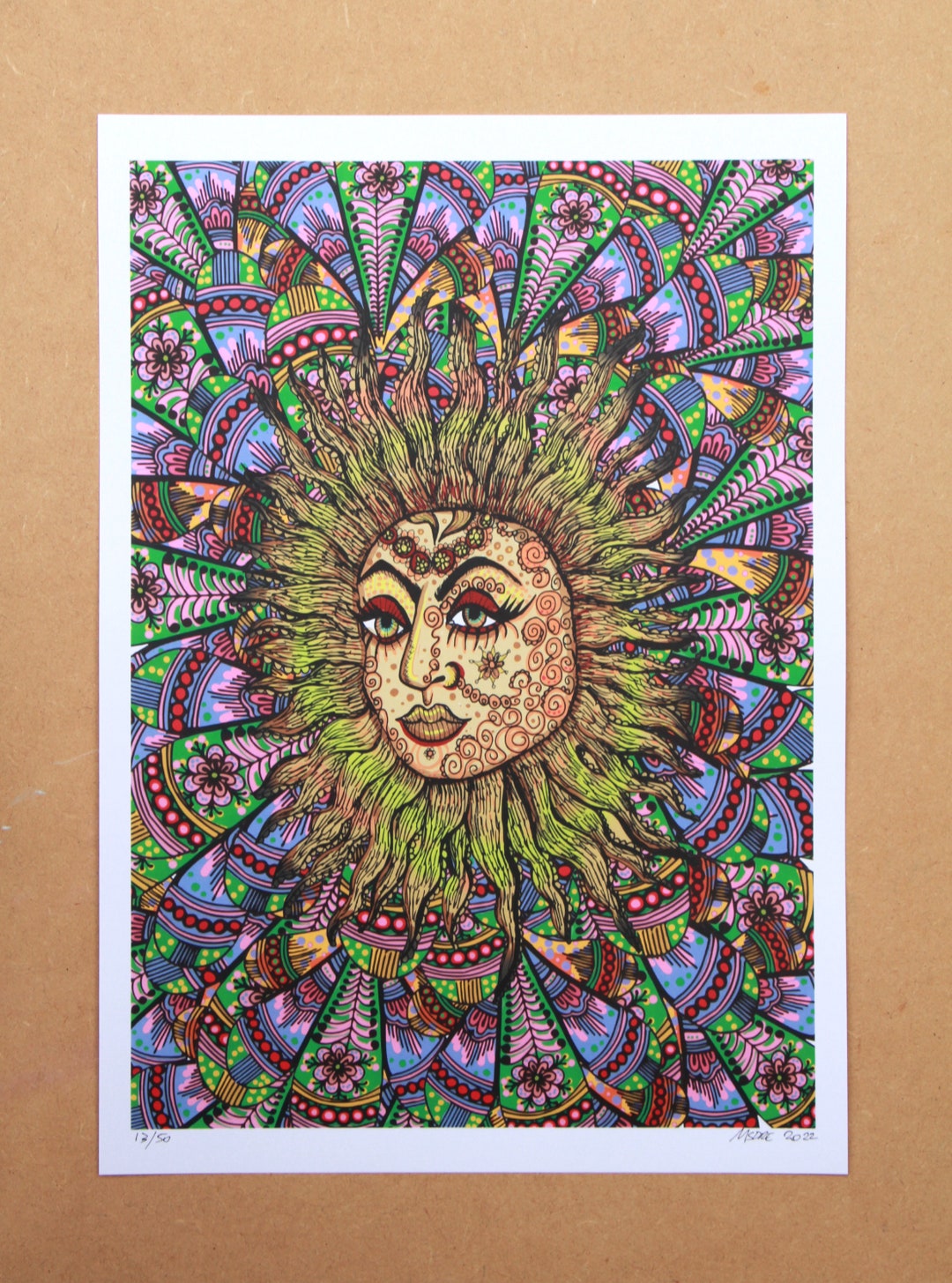 The Sun Print Limited Edition 1/50 Art Print by Msdre - Etsy