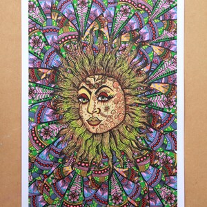 The Sun Print Limited edition 1/50 Art Print By Msdre