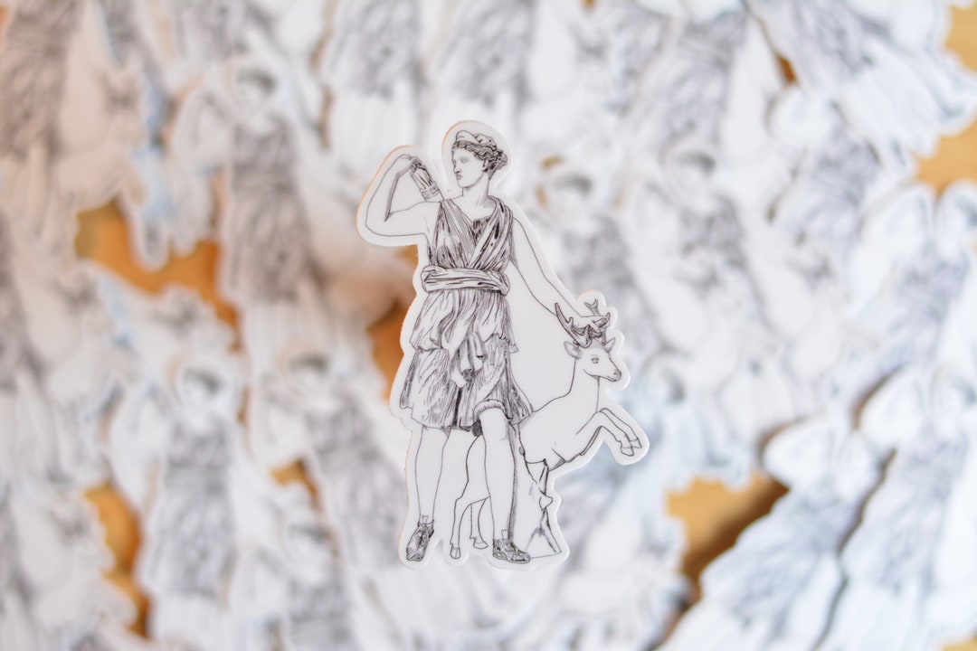 Goddess Diana | Artemis Vinyl Sticker - Etsy