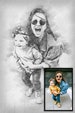 Custom Portrait Sketch From Photo - Custom Pencil Drawing - Digital Art File Only 