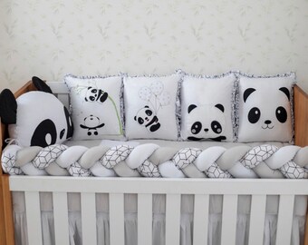 panda crib bedding