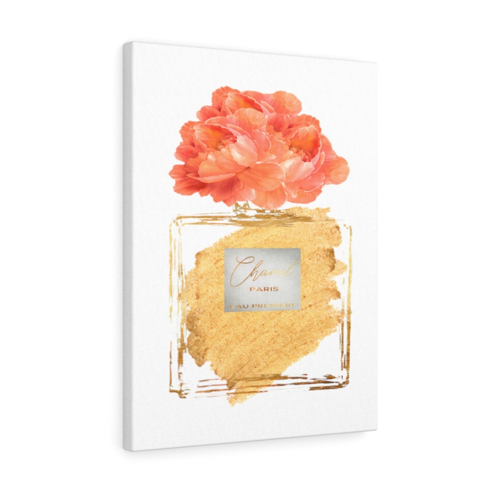 Perfume Bottle Wall Canvas Home Decor Artwork Print Hanging Etsy