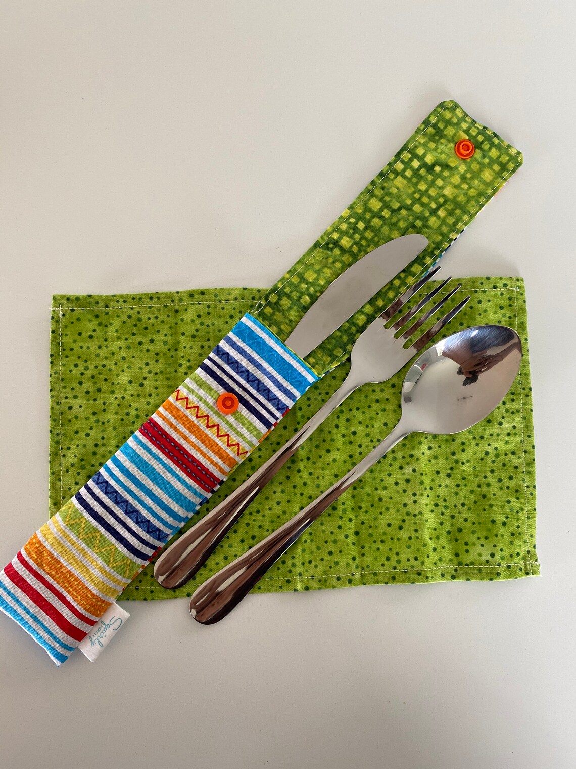 Fabric Cutlery Pouch Etsy