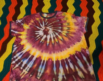 Mexican Corn On The Cob Tiedye Ringer Shirt Size 3XL