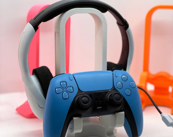 Personalised Gamer Games Station Controller Stand Holder 3D Printed | Custom Name Engraved Game Station | Xbox PS4 PS5