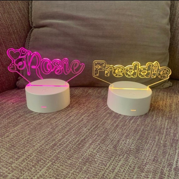 Custom Name Boys Girls Name LED Light Kids Light, Night Light, 3D Illusion
