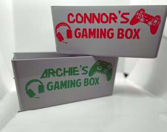 Personalised Gaming Box Games Storage or Treat Box | Perfect Gift for Boy or Girl Gamer Gaming