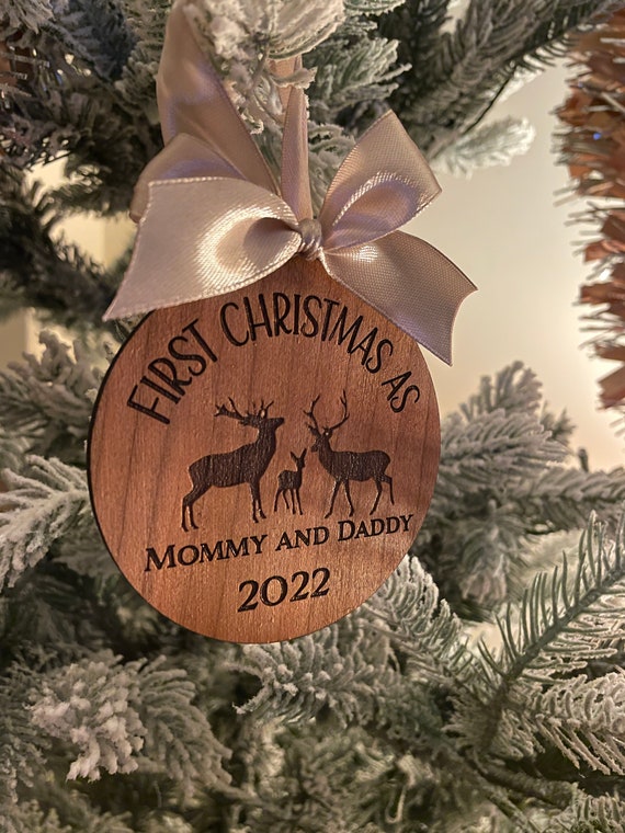 First Christmas as Mommy and Daddy Acrylic Bauble | Make Your Christmas Special