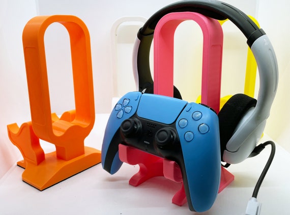 Personalised Gamer Games Station Controller Stand Holder 3D Printed | Custom Name Engraved Game Station | Xbox PS4 PS5